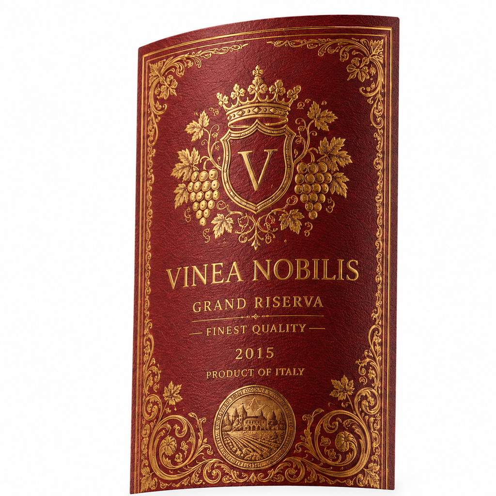 Custom Wine Bottle Label | Waterproof Paper Adhesive Stickers
