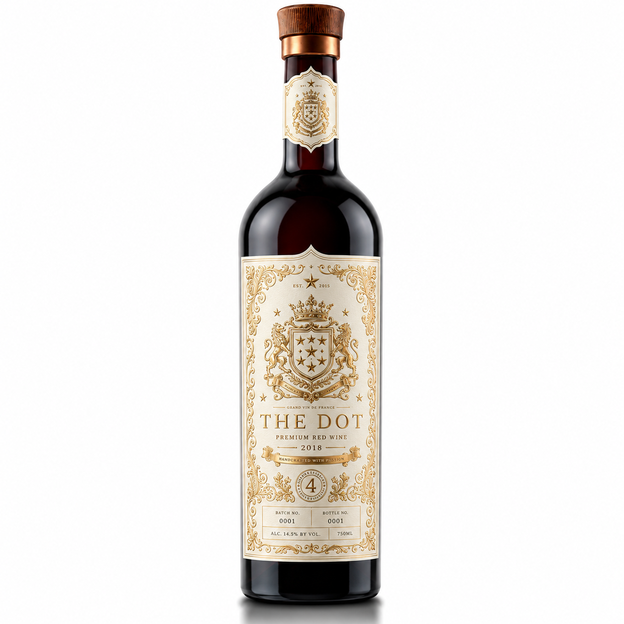 Custom Wine Bottle Label | Waterproof Paper Adhesive Stickers