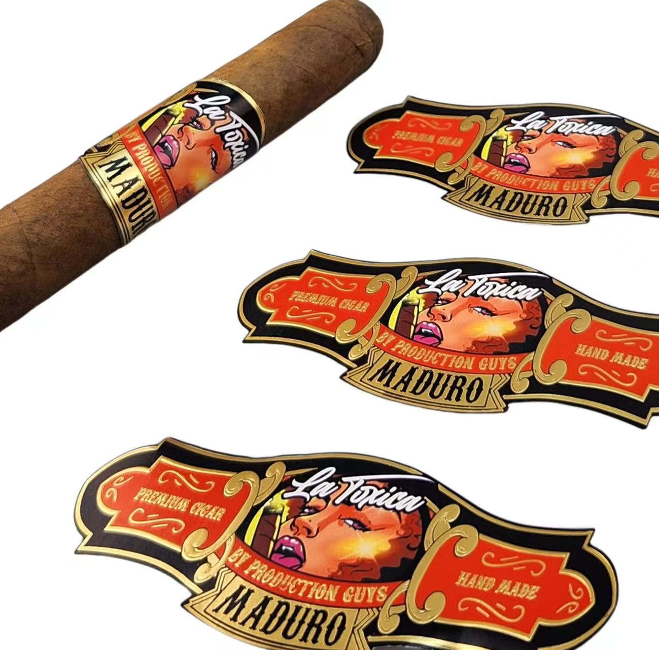 Custom Printed Luxury Cigar Label Bands