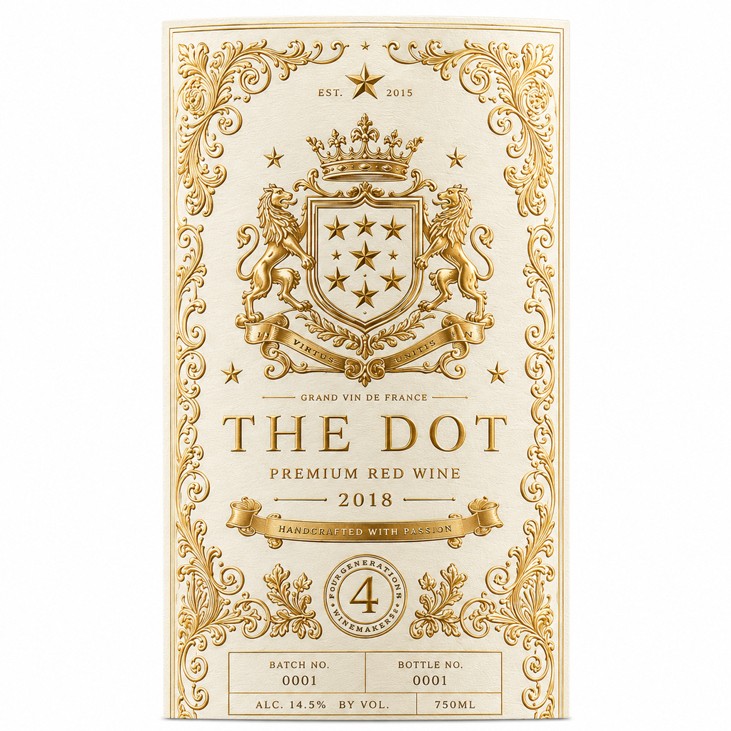 Custom Wine Bottle Label | Waterproof Paper Adhesive Stickers