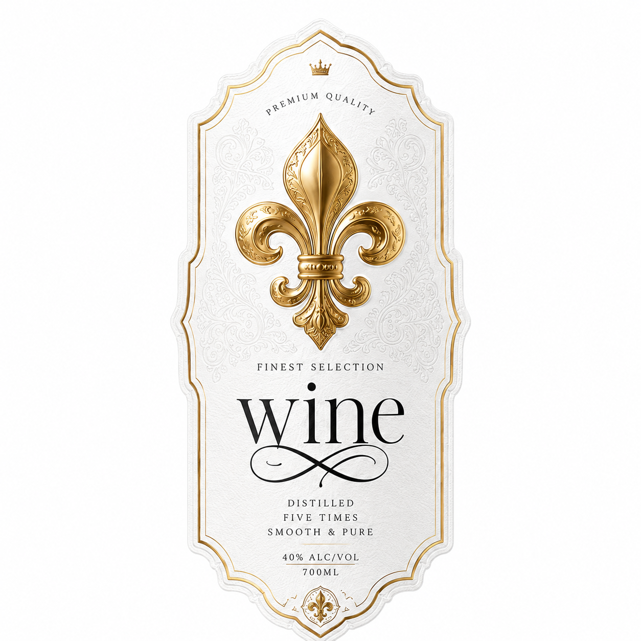 Custom Wine Bottle Label | Waterproof Paper Adhesive Stickers