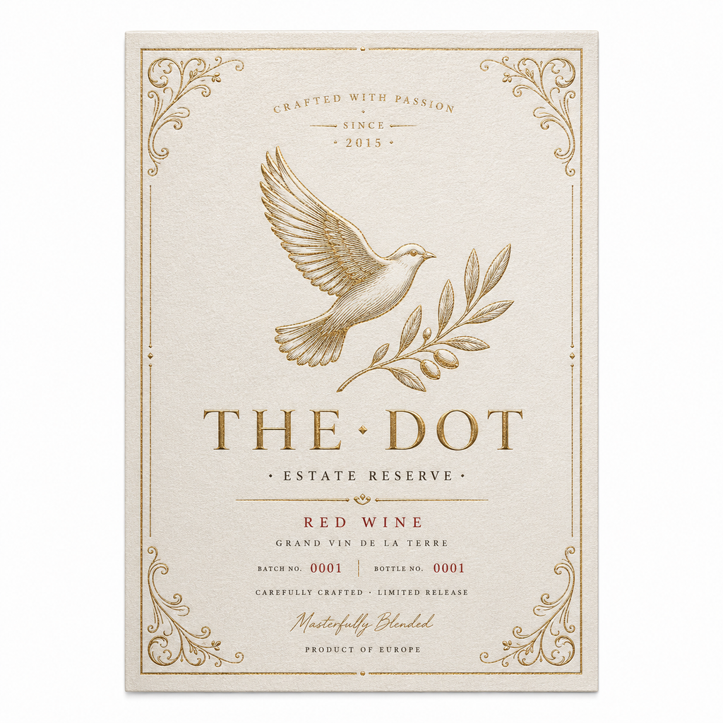 Custom Wine Bottle Label | Waterproof Paper Adhesive Stickers