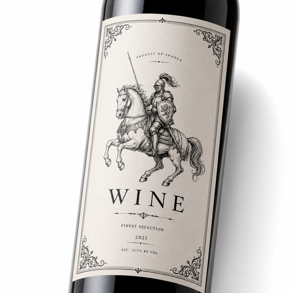 Custom Wine Bottle Label | Waterproof Paper Adhesive Stickers