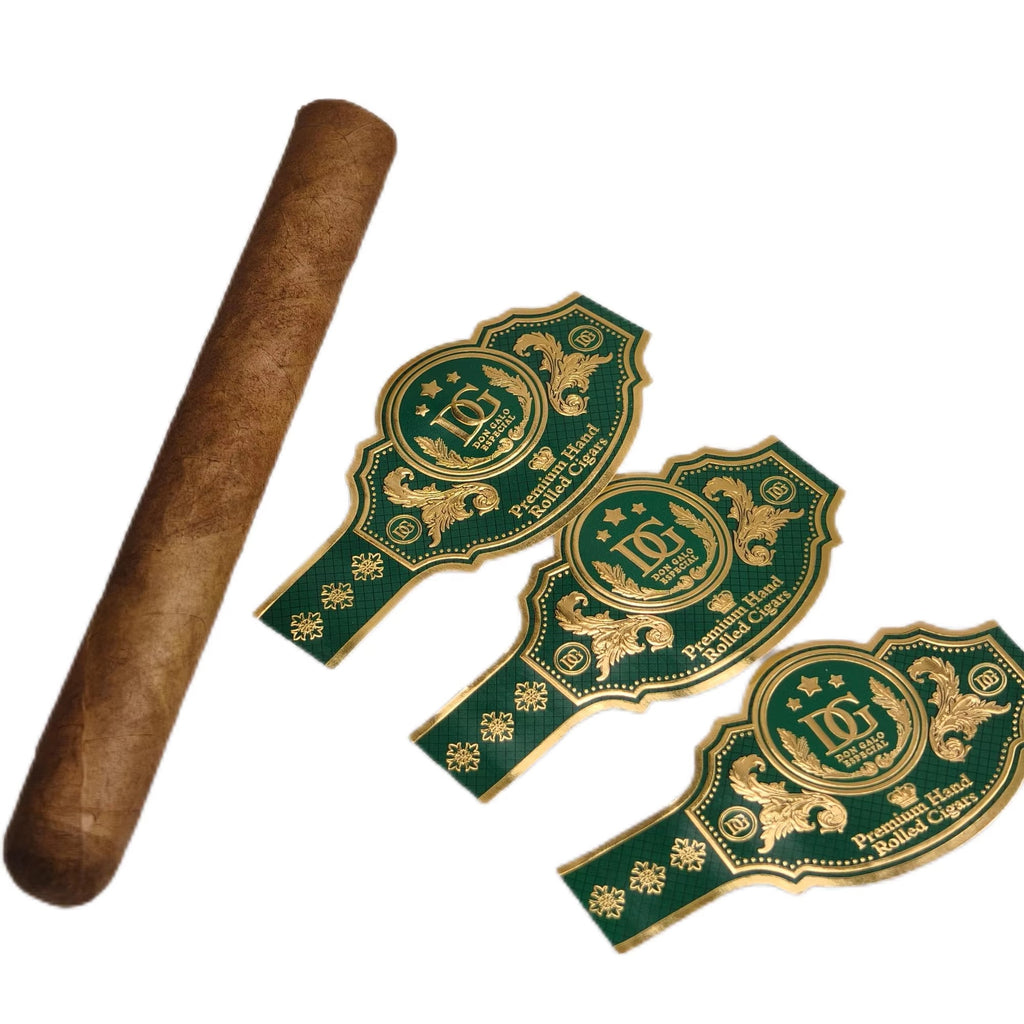 Custom Cigar Bands and Labels | Gold Foil Embossed Cigar Rings