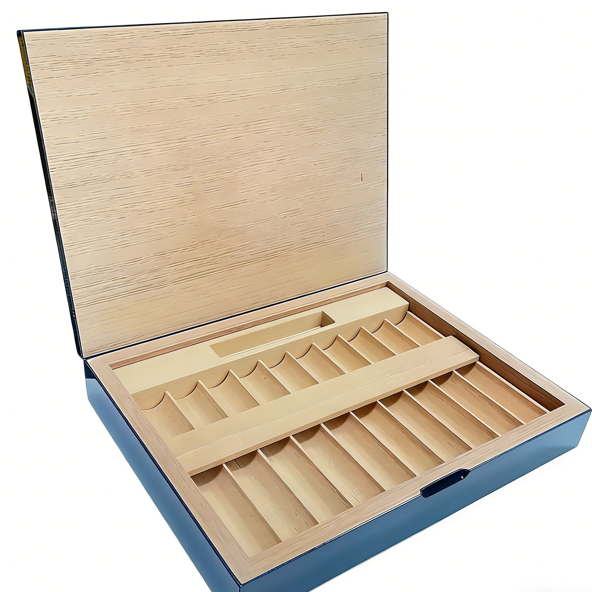 Cigar Box-Glossy Blue Article