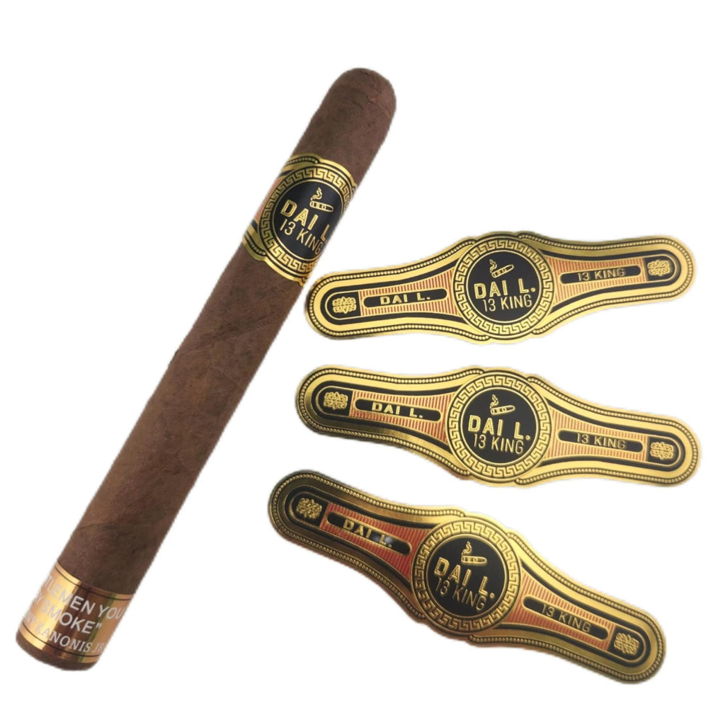 Custom Cigar Bands and Labels | Gold Foil Embossed Cigar Rings