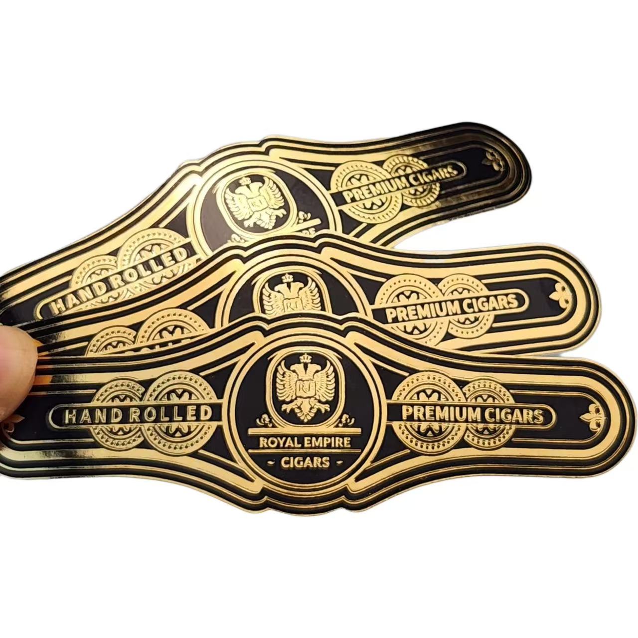 Custom Cigar Bands and Labels | Gold Foil Embossed Cigar Rings