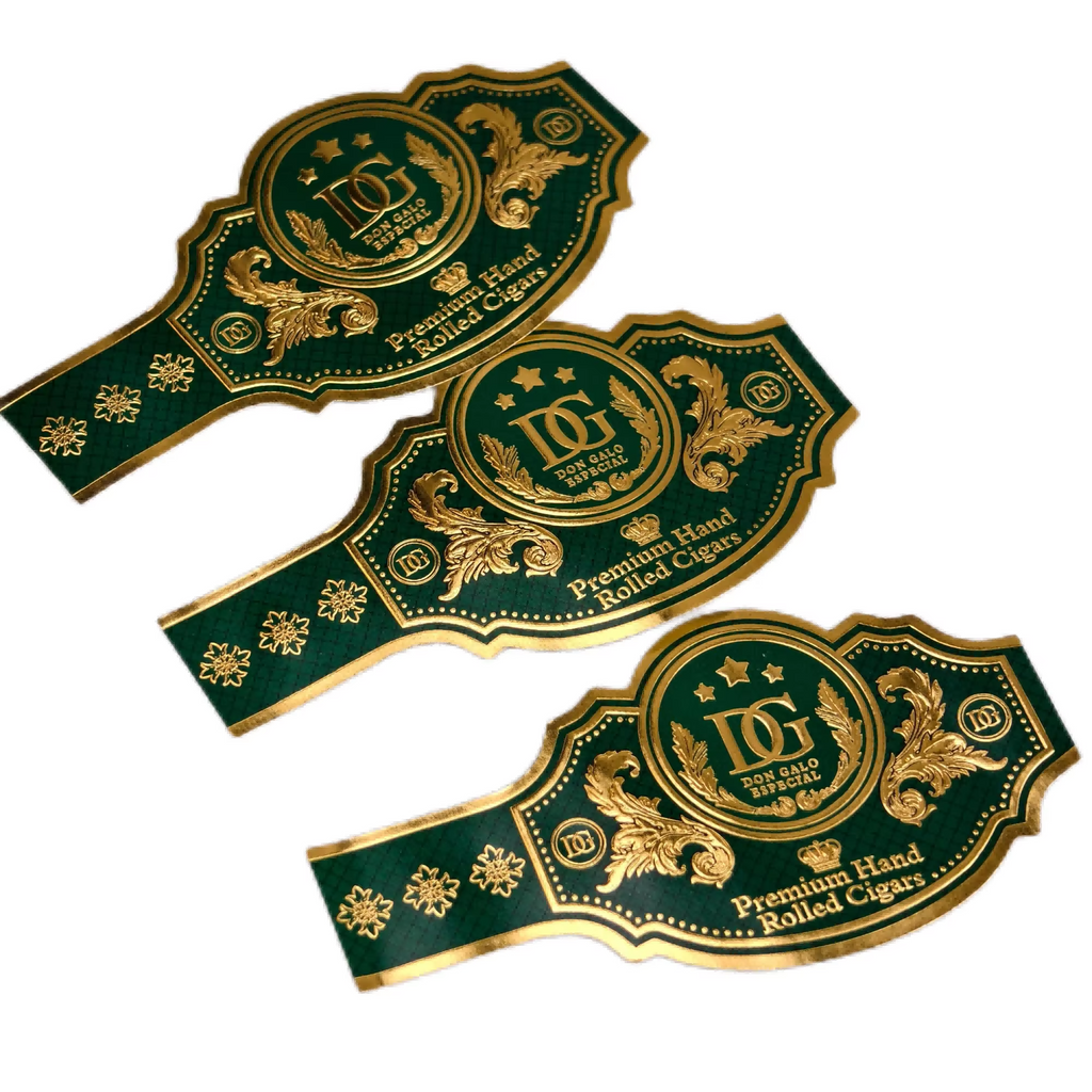 Custom Cigar Bands and Labels | Gold Foil Embossed Cigar Rings