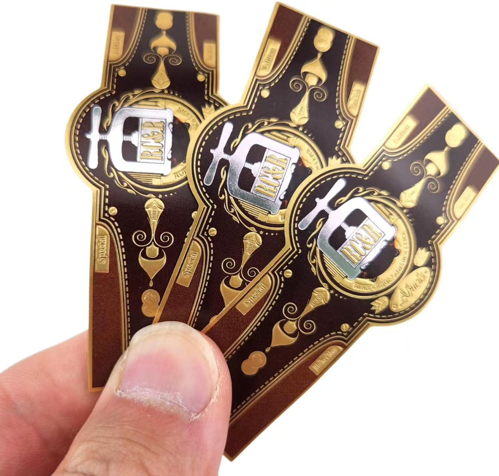 Custom Cigar Bands and Labels | Gold Foil Embossed Cigar Rings