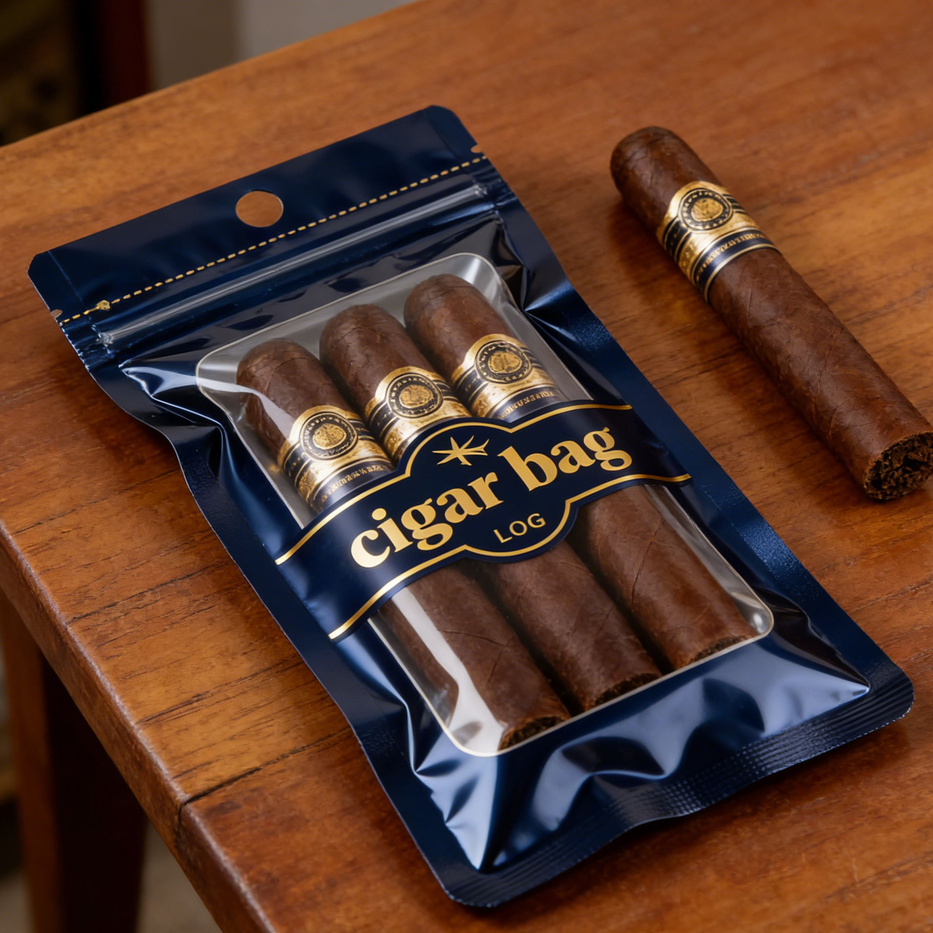 Zip Lock Cigar Bag