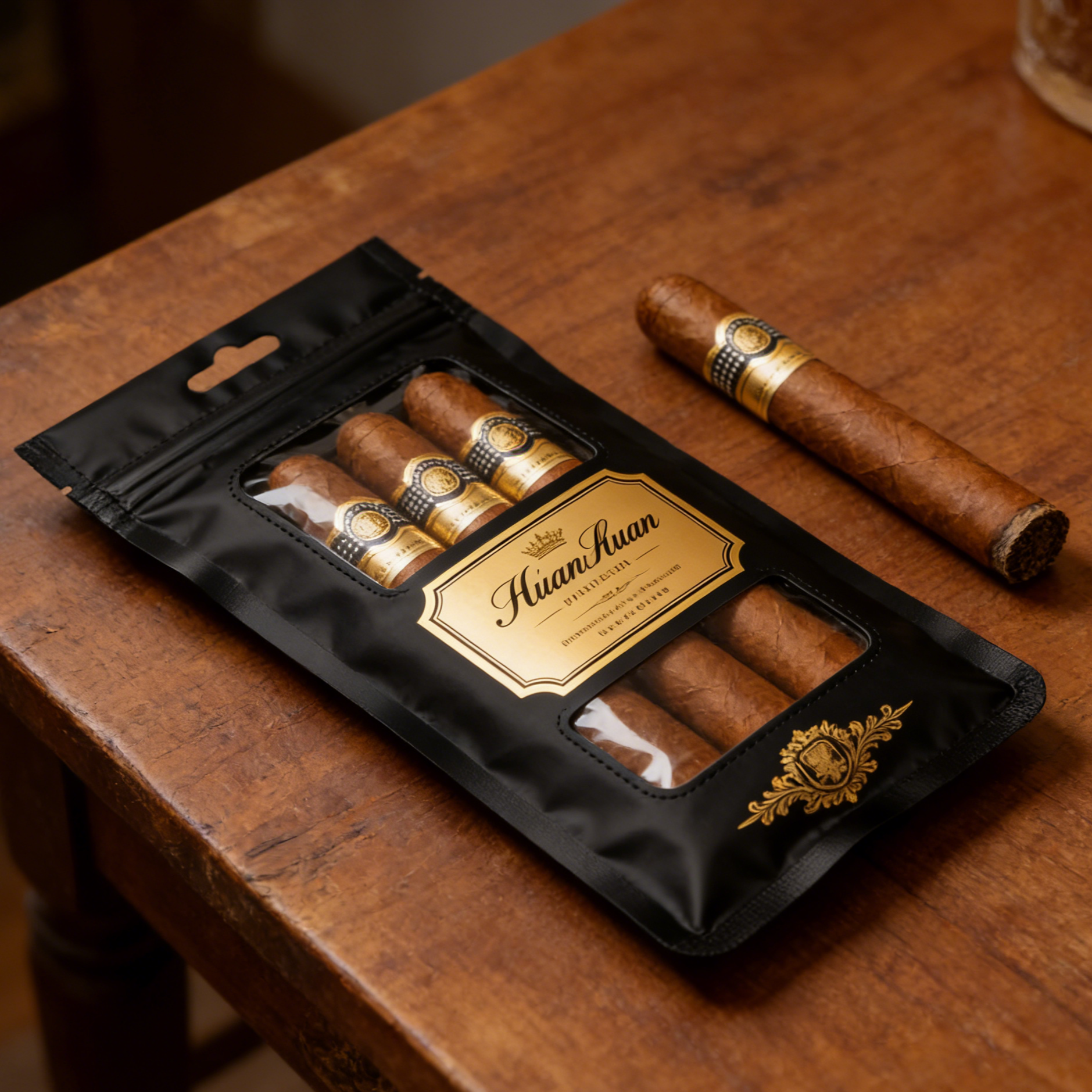 Zip Lock Cigar Bag