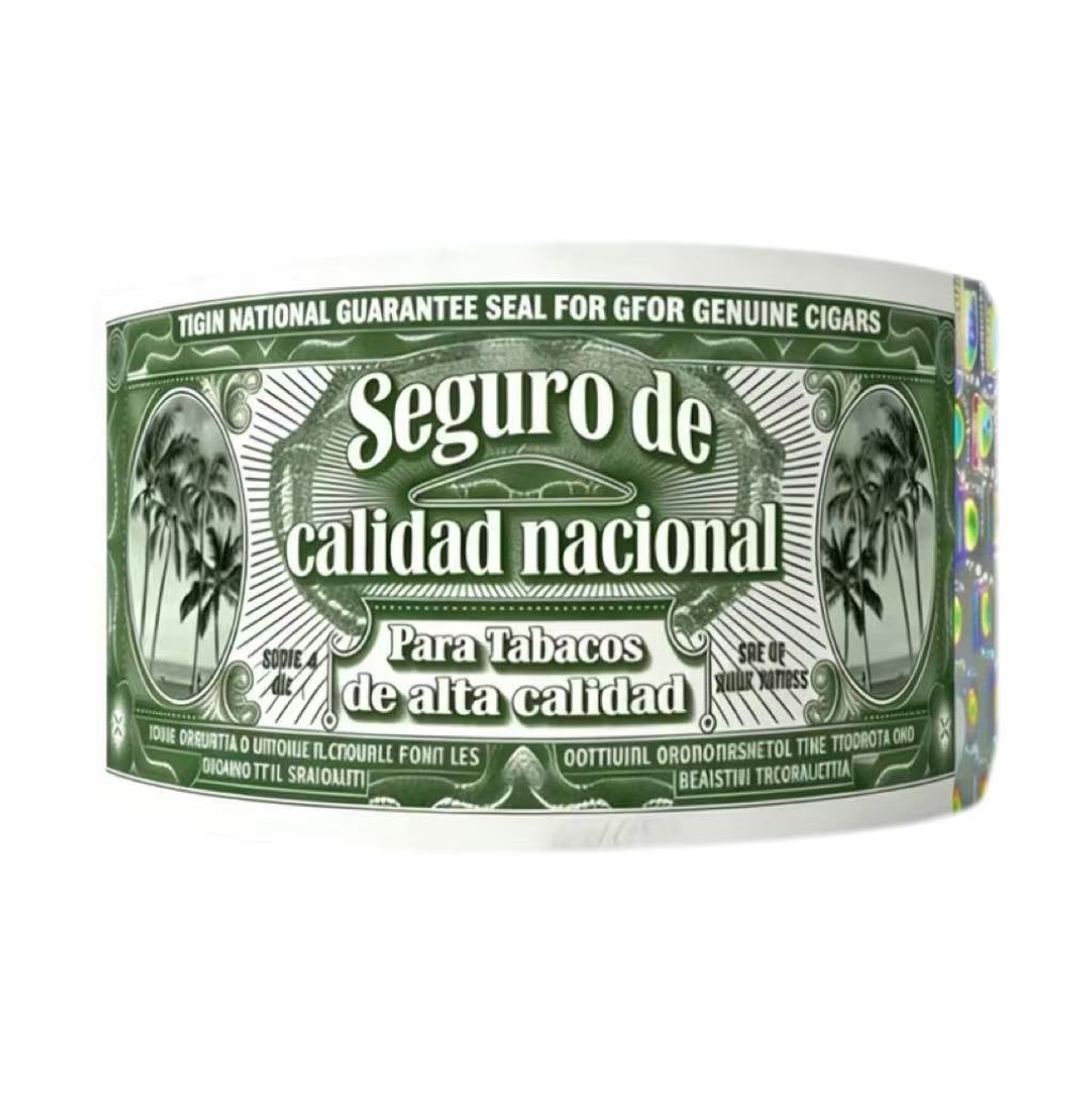 Custom Hologram Anti-counterfeiting Cigar Box Label with Seal