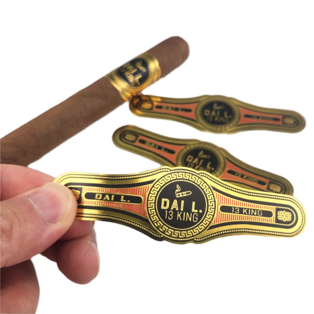 Custom Cigar Bands and Labels | Gold Foil Embossed Cigar Rings