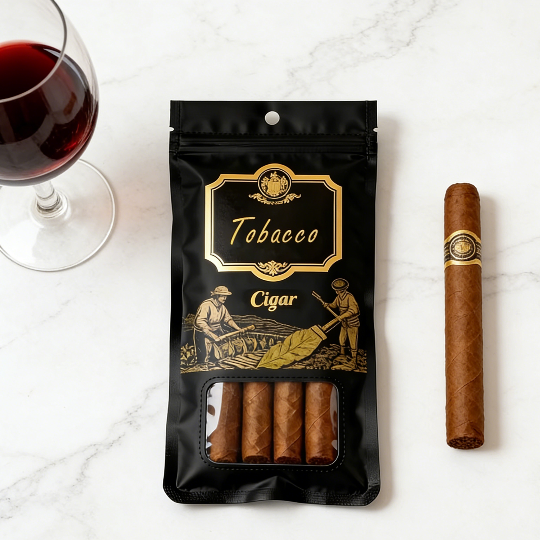 Zip Lock Cigar Bag