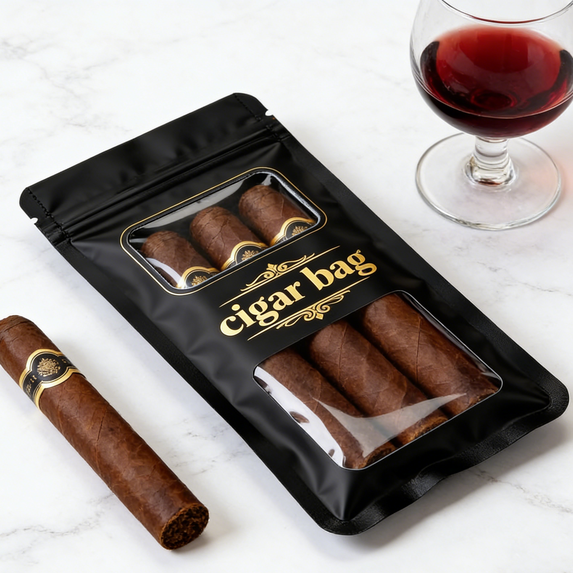 Zip Lock Cigar Bag