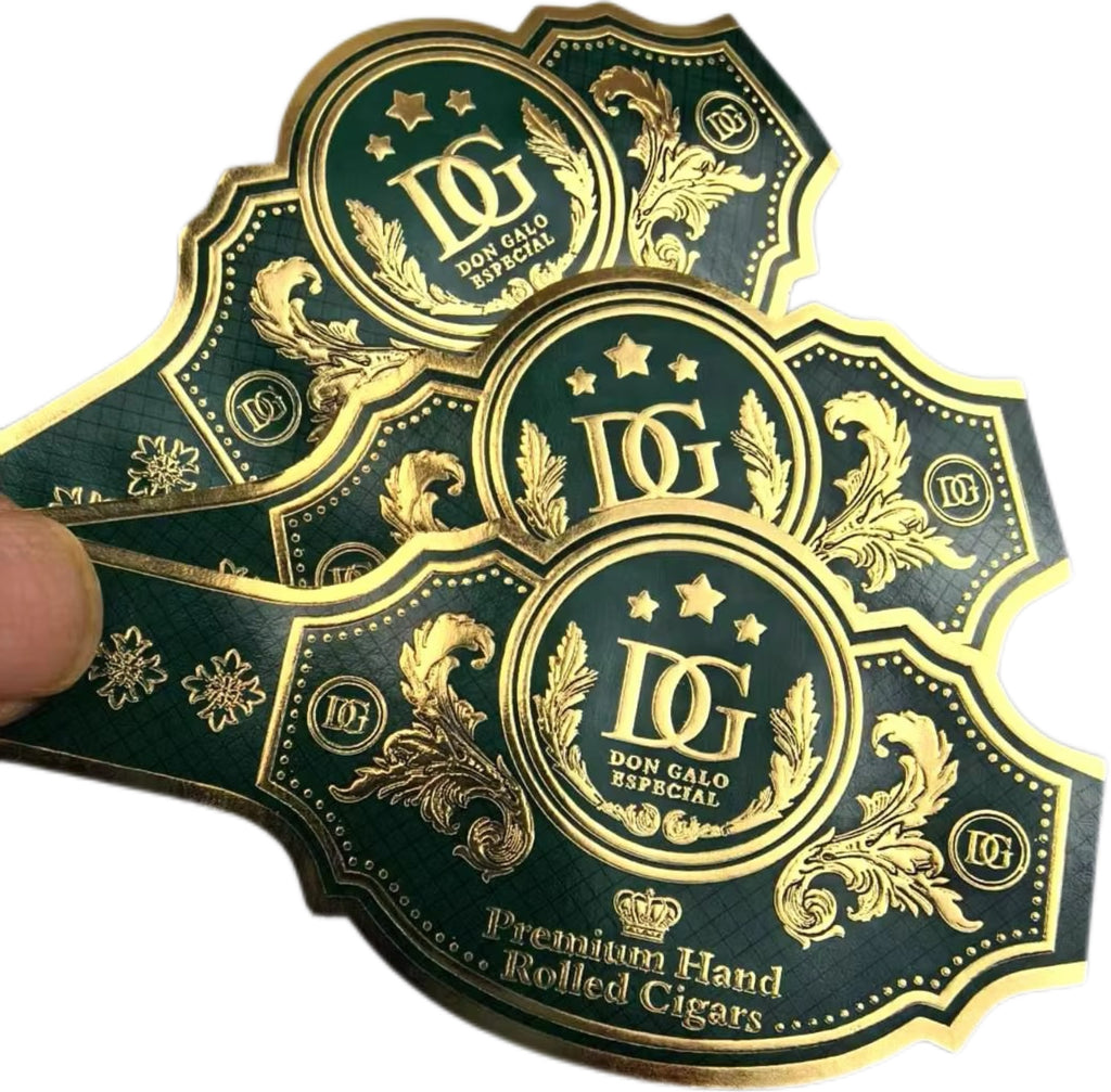 Custom Cigar Bands and Labels | Gold Foil Embossed Cigar Rings