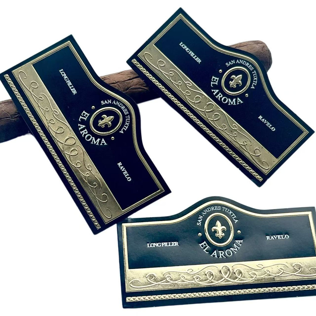 Custom Cigar Bands and Labels | Gold Foil Embossed Cigar Rings