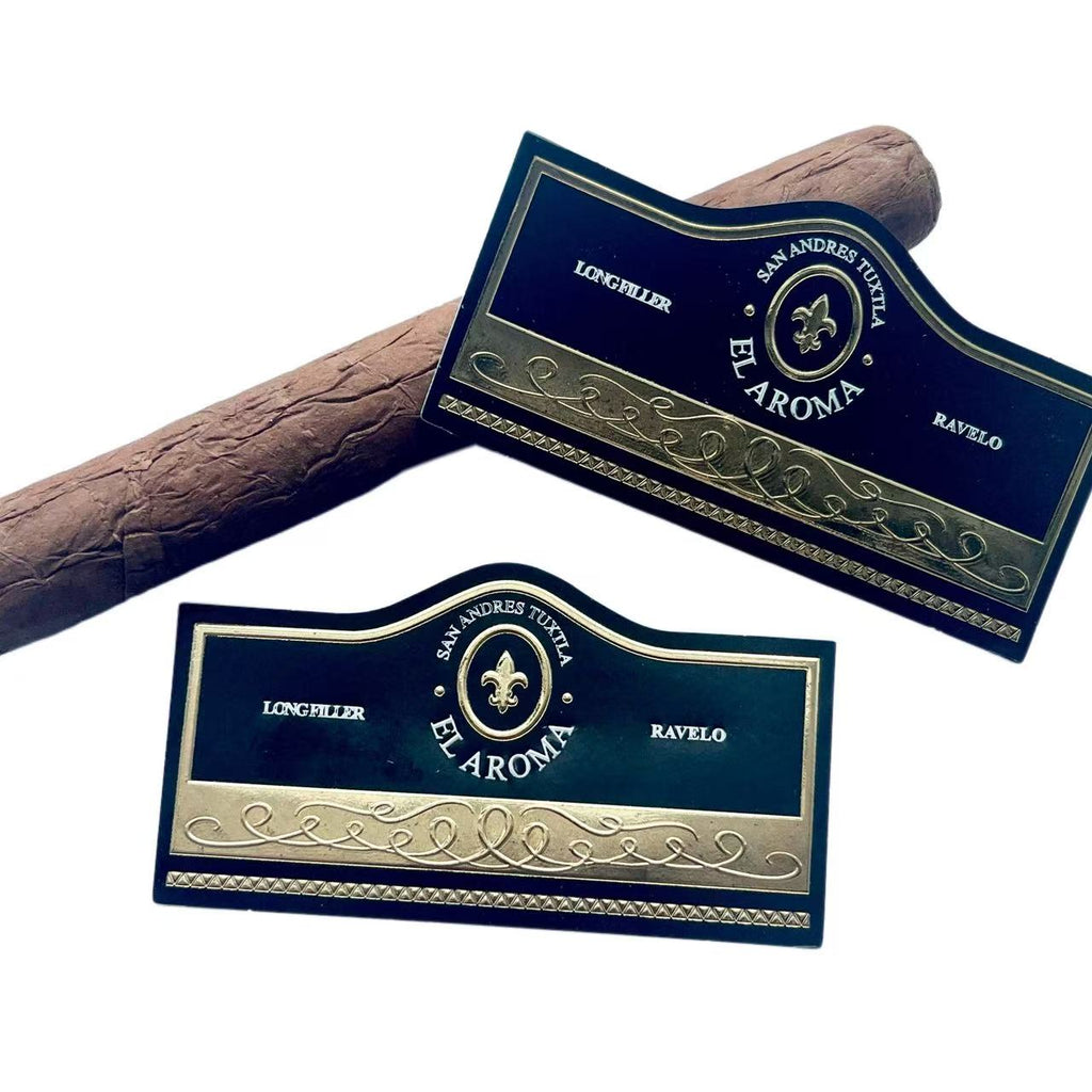 Custom Cigar Bands and Labels | Gold Foil Embossed Cigar Rings
