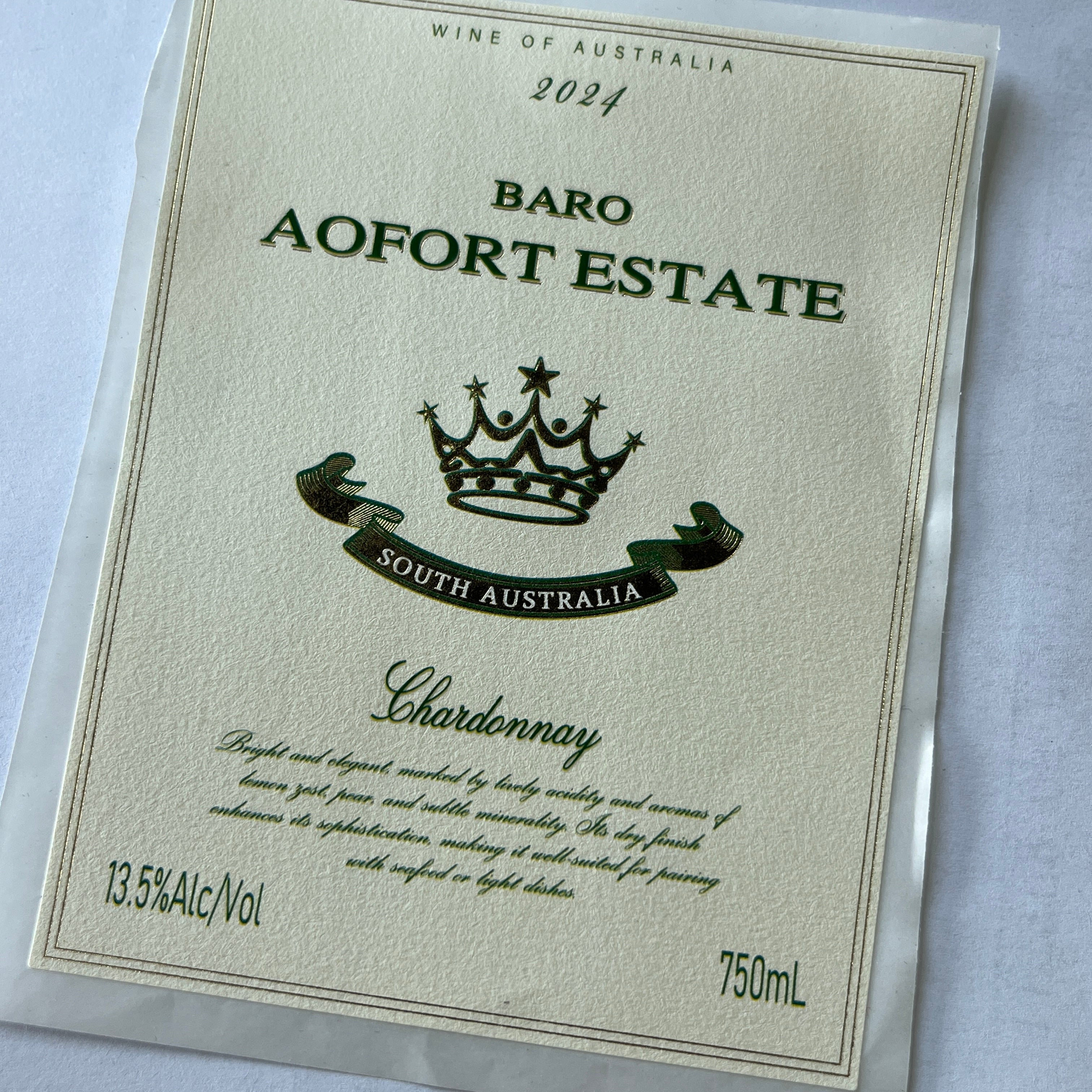 Custom Wine Bottle Label | Waterproof Paper Adhesive Stickers