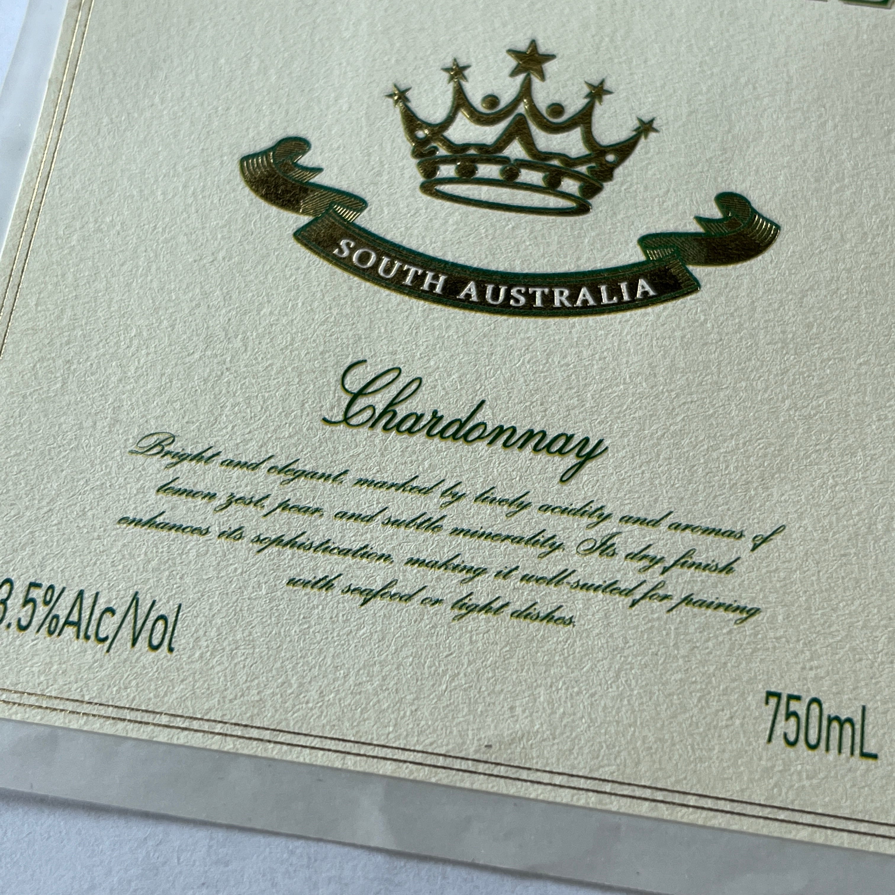 Custom Wine Bottle Label | Waterproof Paper Adhesive Stickers