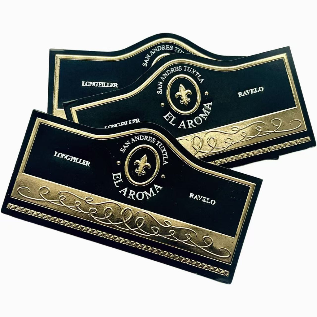 Custom Cigar Bands and Labels | Gold Foil Embossed Cigar Rings