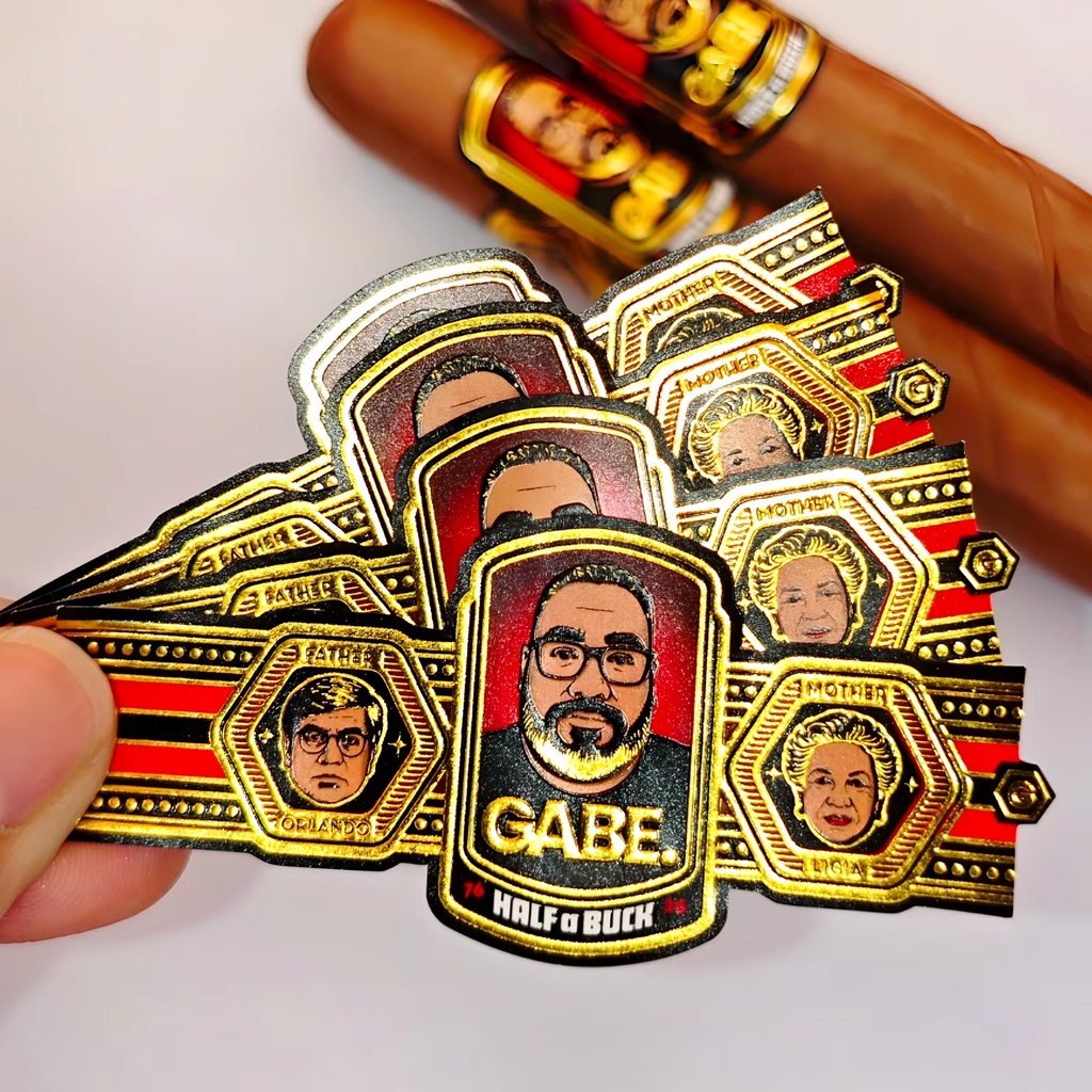 Custom Cigar Bands and Labels | Art Textured Paper Cigar Wrapper Paper