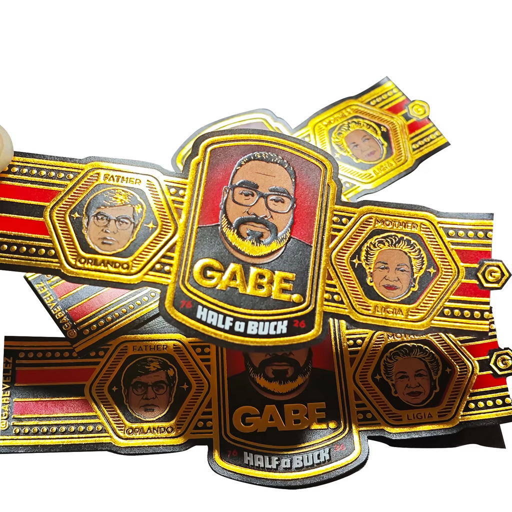 Custom Cigar Bands and Labels | Art Textured Paper Cigar Wrapper Paper