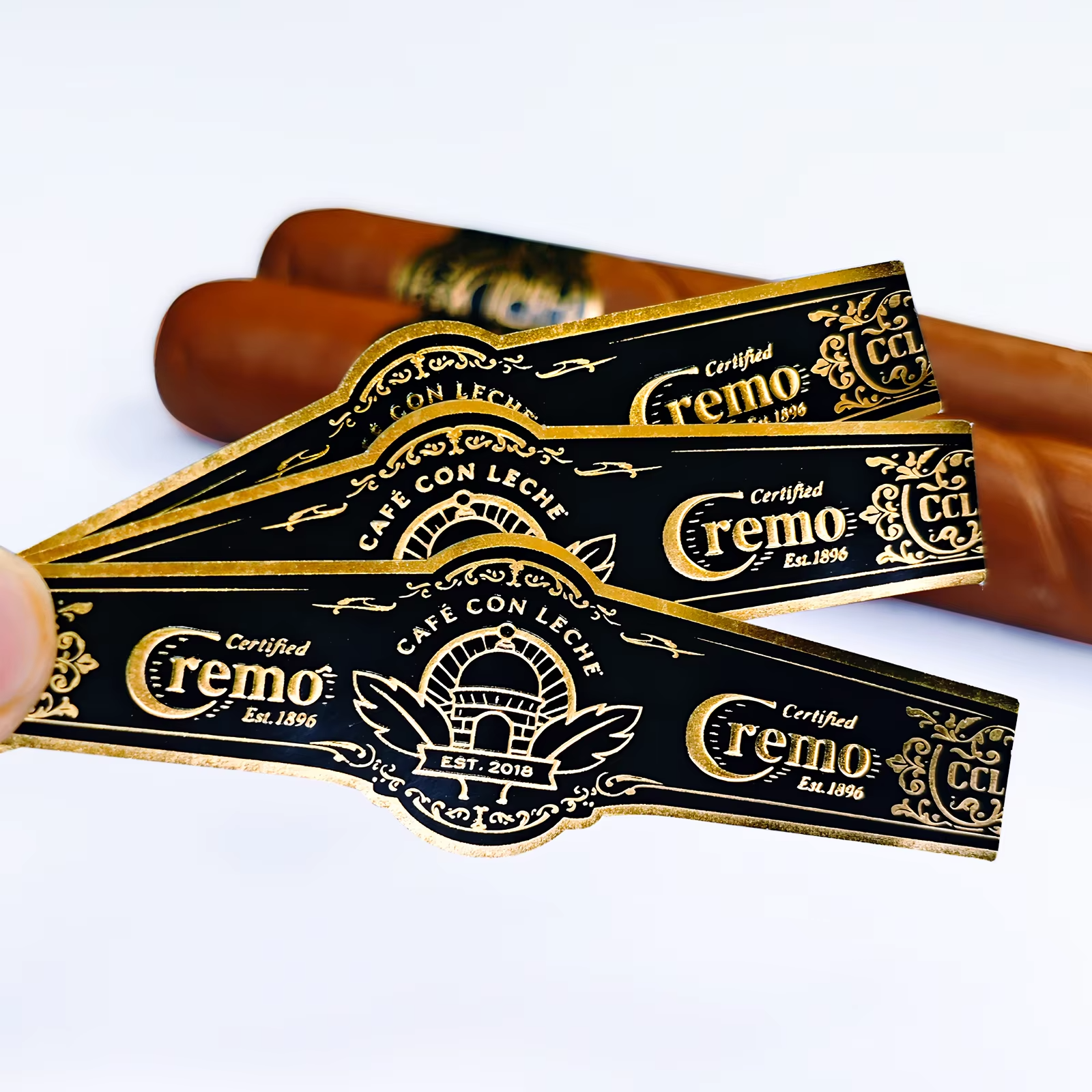 Custom Cigar Bands and Labels | Luxury Cigar Bands | Foil Stamping Embossed Labels