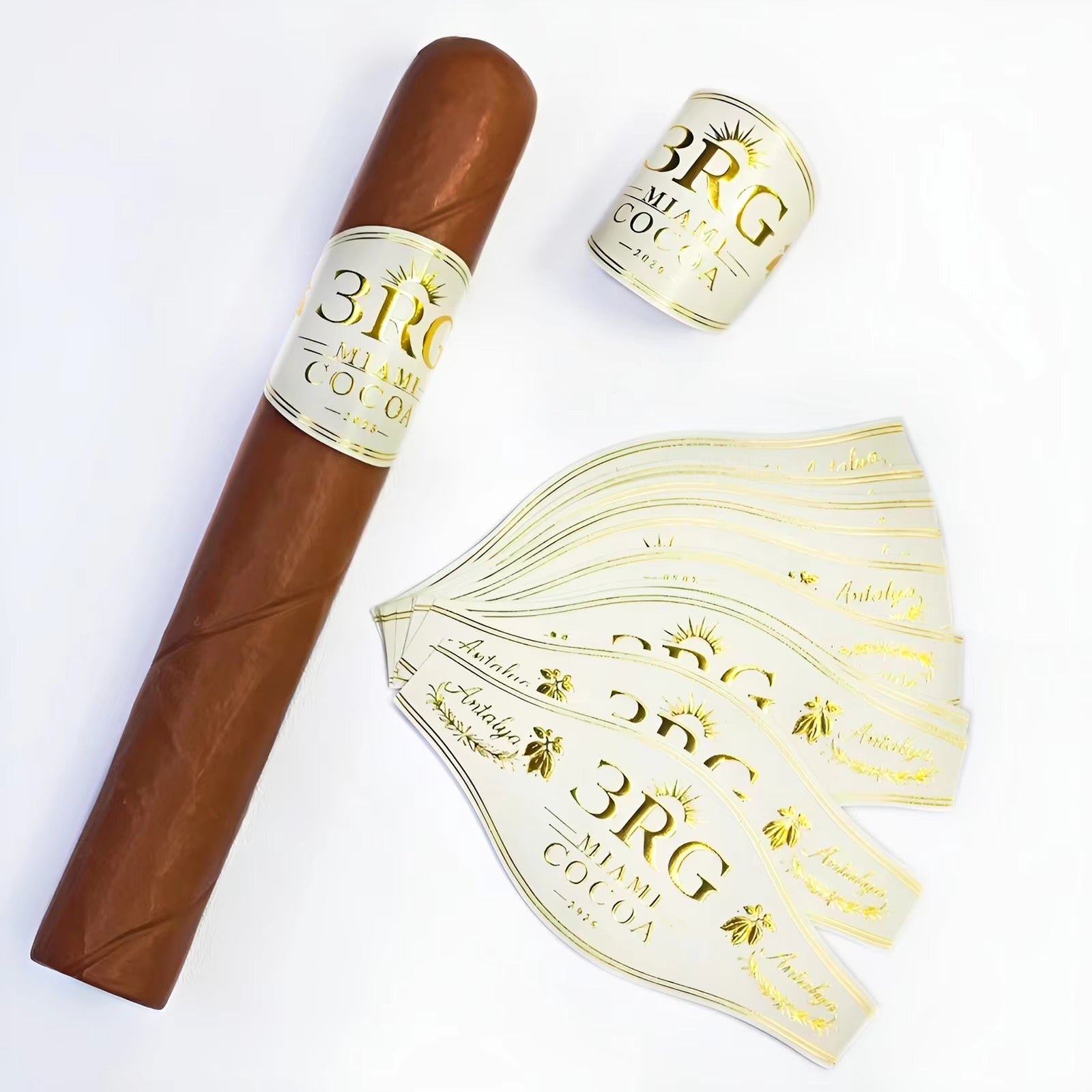 Custom Cigar Bands and Labels | Foil Stamping Embossed Labels | Custom Logo Labels