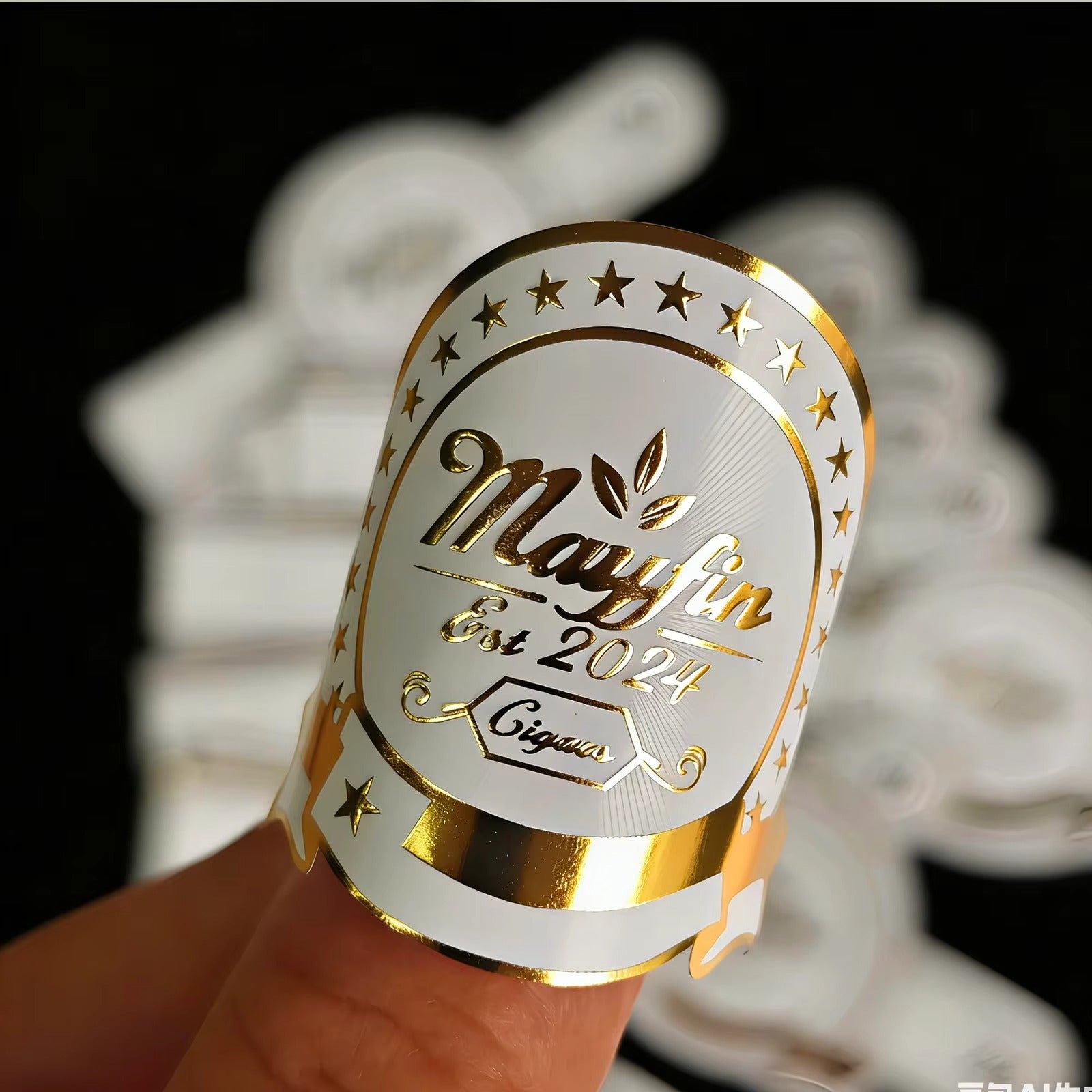 Custom Cigar Bands and Labels | Foil Stamping Embossed Labels