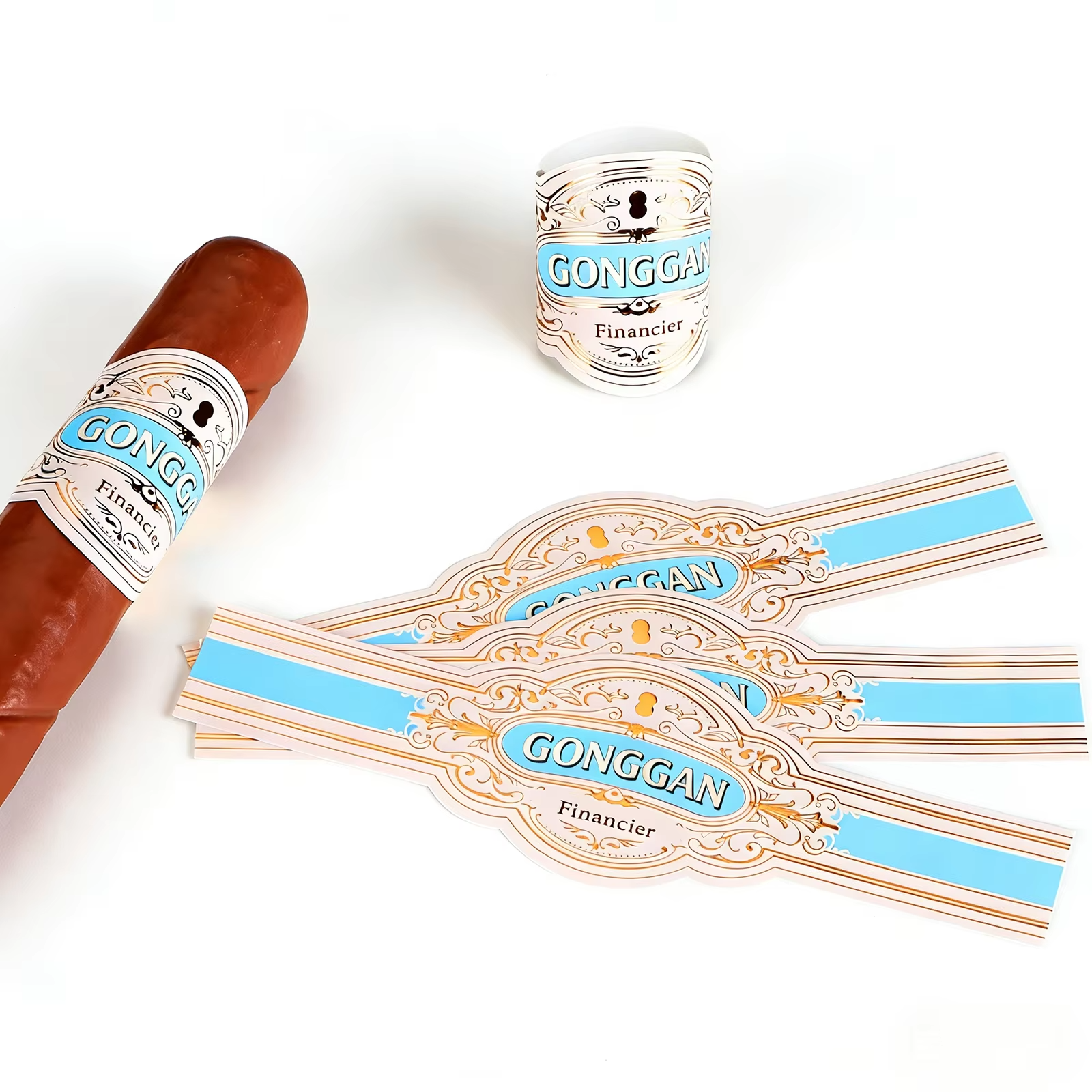 Custom Cigar Bands and Labels | Art Textured Paper Cigar Wrapper Paper