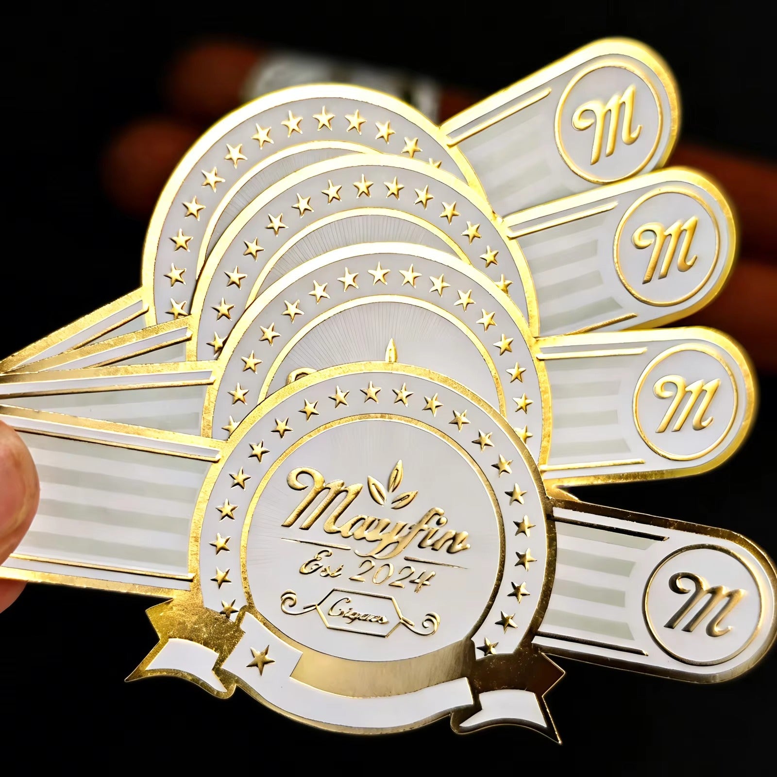 Custom Cigar Bands and Labels | Foil Stamping Embossed Labels