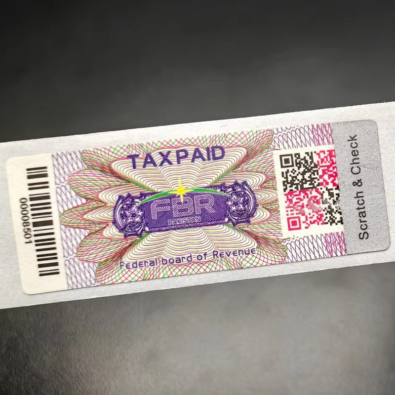 Custom Hologram Anti-counterfeiting Cigar Box Label with Seal