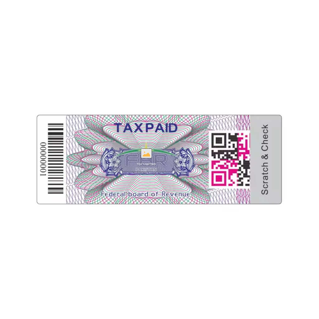 Custom Hologram Anti-counterfeiting Cigar Box Label with Seal